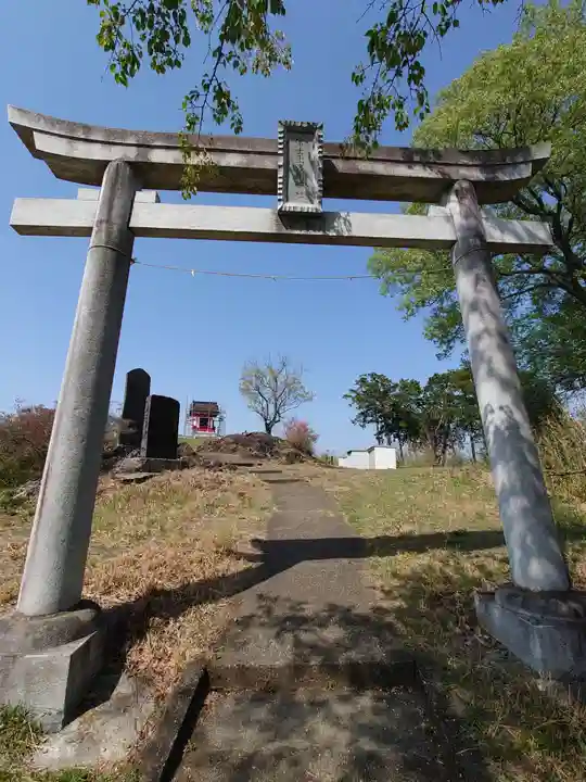 男浅間神社の鳥居