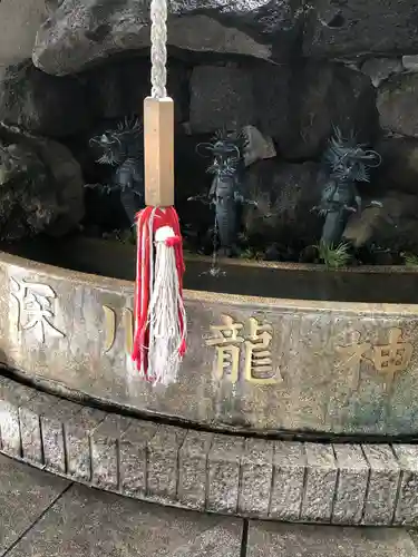 成田山深川不動堂（新勝寺東京別院）の手水舎