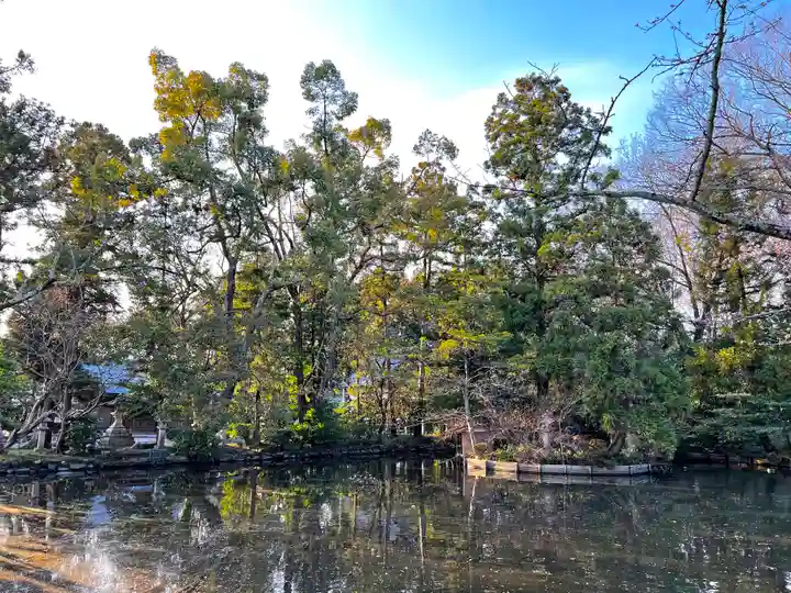 阿自岐神社の庭園