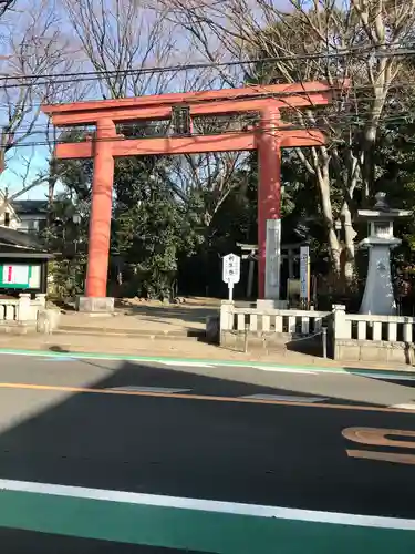 世田谷八幡宮の鳥居