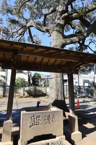下石神井天祖神社の手水舎