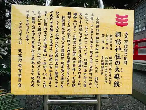 本渡諏訪神社(熊本県)