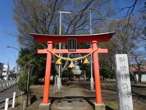 新田稲荷神社の鳥居