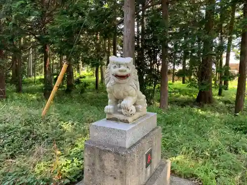 江場土神社の狛犬