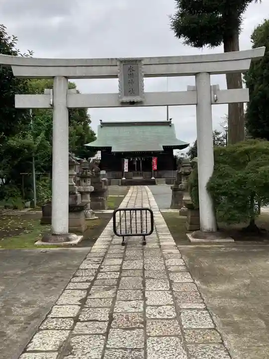 谷原氷川神社の鳥居
