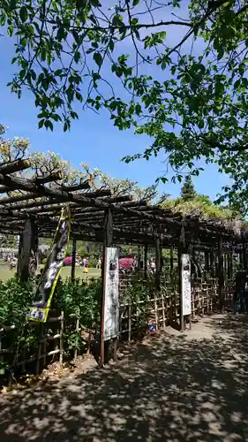 玉敷神社の庭園