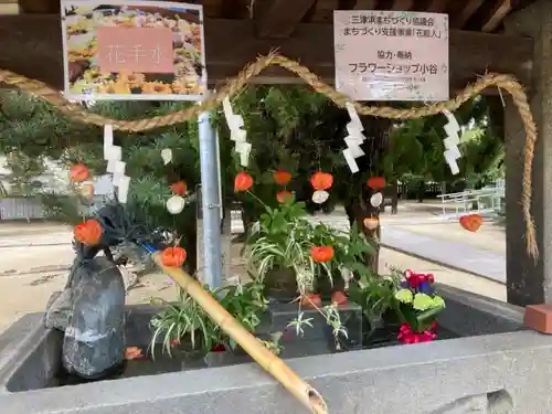 三津厳島神社の手水舎