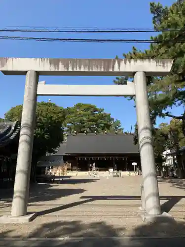 手筒花火発祥の地 吉田神社の鳥居