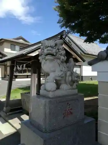 子守神社の狛犬