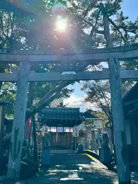 龍王宮秀郷社(橋守神社)の鳥居