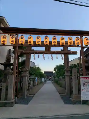 堤根神社の鳥居