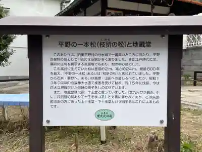 平野の一本松と地蔵堂（十王堂跡）(兵庫県)