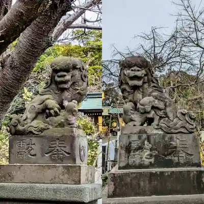 検見川神社の狛犬