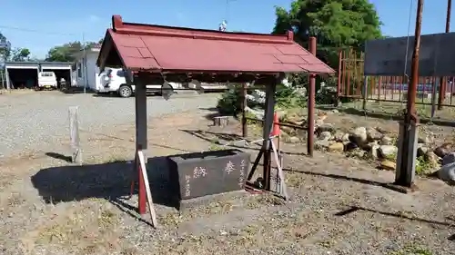 追分八幡神社の手水