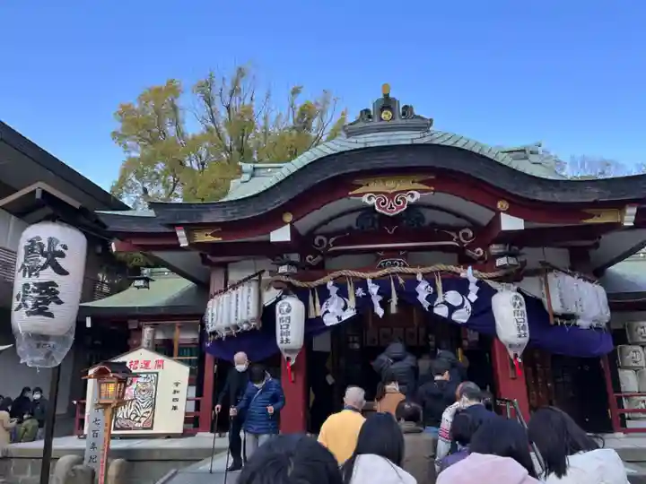 開口神社の本殿・本堂