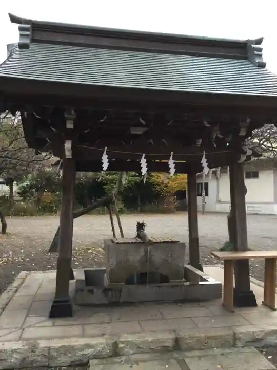 町田天満宮の手水舎