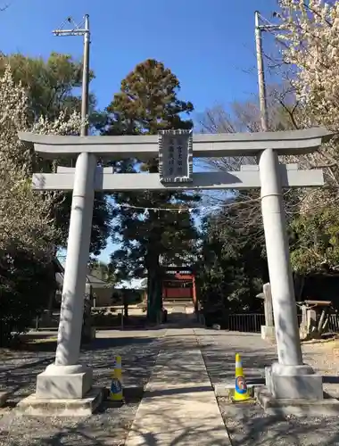 青毛五柱神社の鳥居