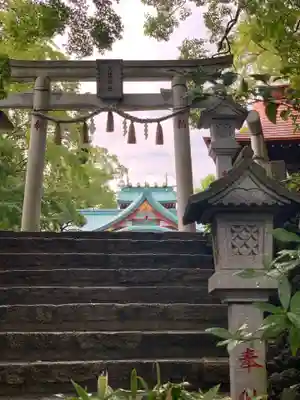 多摩川浅間神社の鳥居