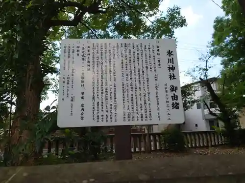 三ツ和氷川神社の歴史