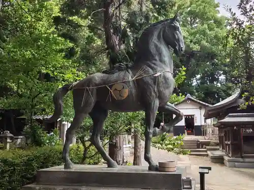 上地八幡宮の狛犬