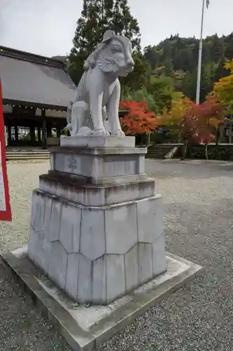飛驒一宮水無神社の狛犬