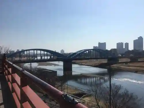 多摩川浅間神社の景色