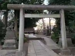 中野氷川神社の鳥居