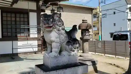 長柄八幡宮の狛犬