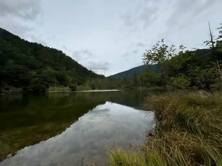 穂高神社奥宮の自然