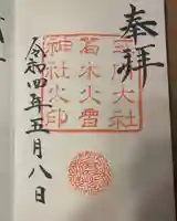 葛木坐火雷神社の御朱印