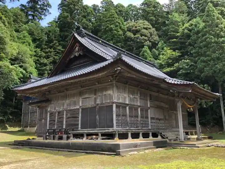 美麻奈比古神社の本殿・本堂