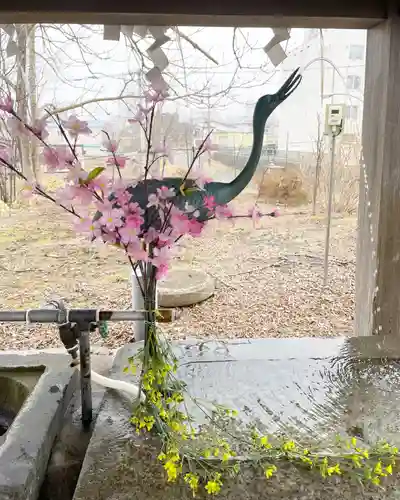 釧路一之宮 厳島神社の手水舎