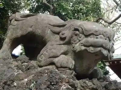 新井宿 子日神社の狛犬