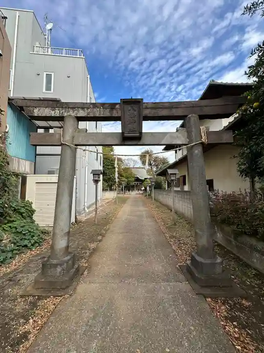 下石原八幡神社の鳥居