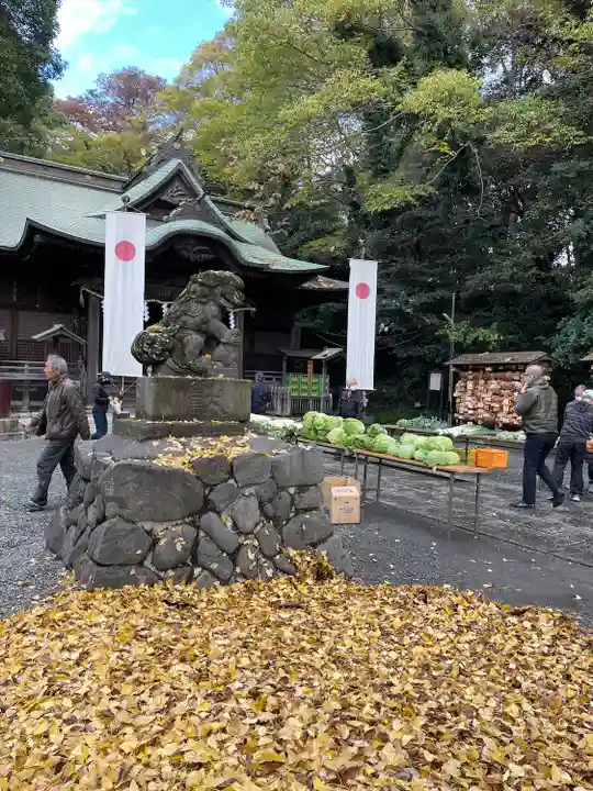 谷保天満宮の狛犬