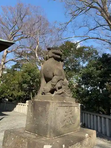 白旗神社の狛犬