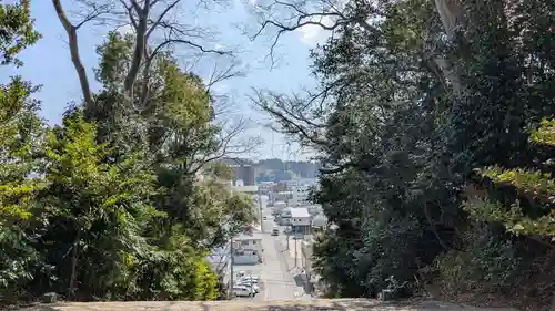 子鍬倉神社の景色