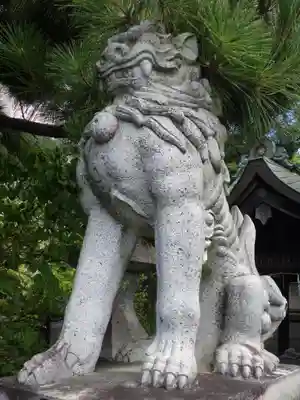 越中白山総社の狛犬