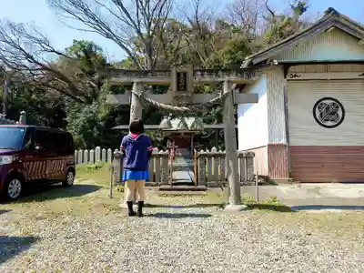 津田八幡神社の鳥居