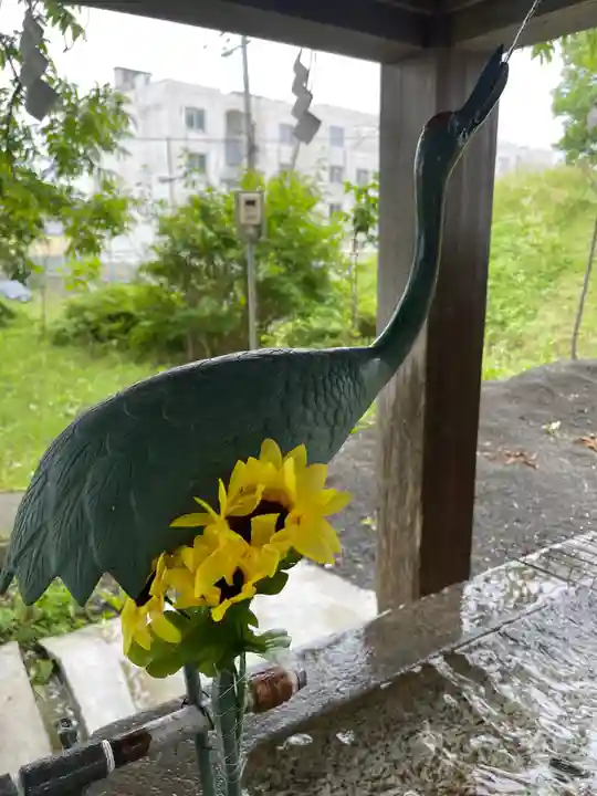 釧路一之宮 厳島神社の手水舎