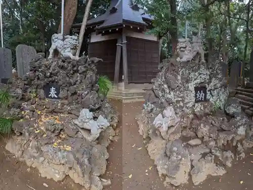 根上神社の狛犬