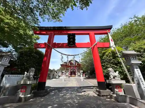 加波山神社真壁拝殿の鳥居