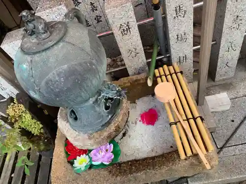露天神社（お初天神）の手水舎
