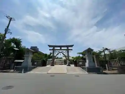 難波大社 生國魂神社の鳥居
