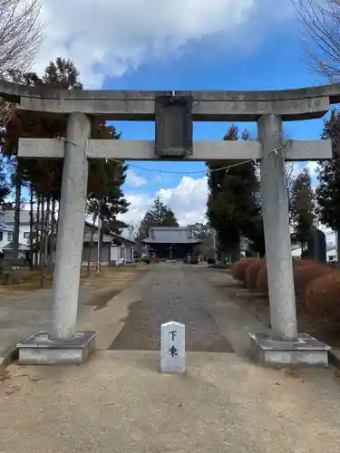 吉羽千勝神社の鳥居