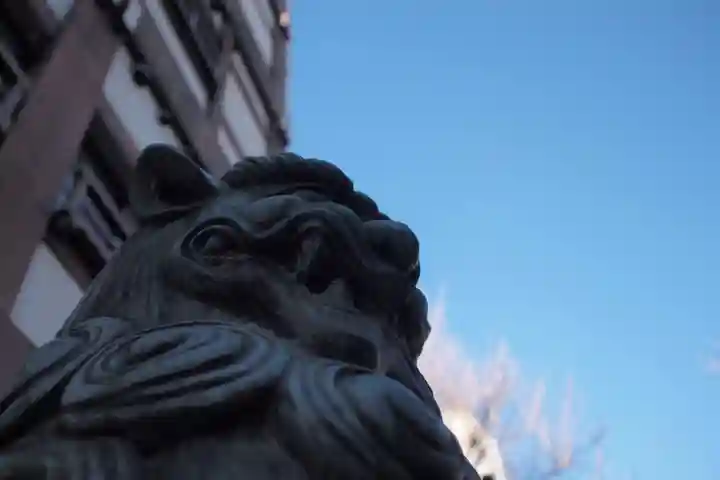 小梳神社の狛犬