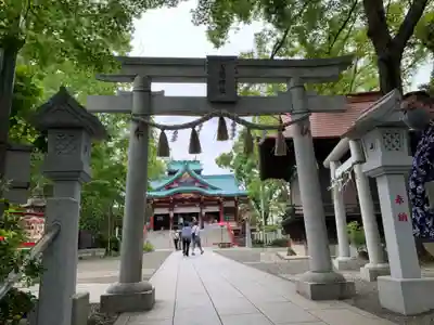 多摩川浅間神社の鳥居