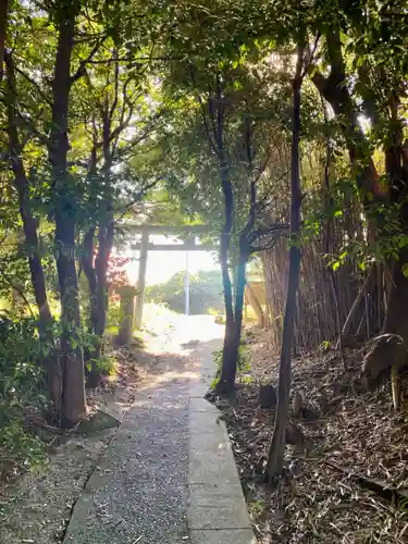 恋の水神社の鳥居