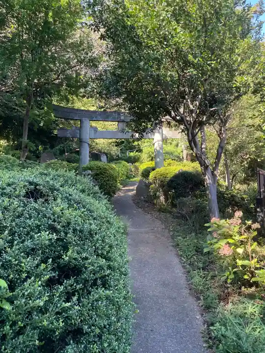 武州白子熊野神社の鳥居