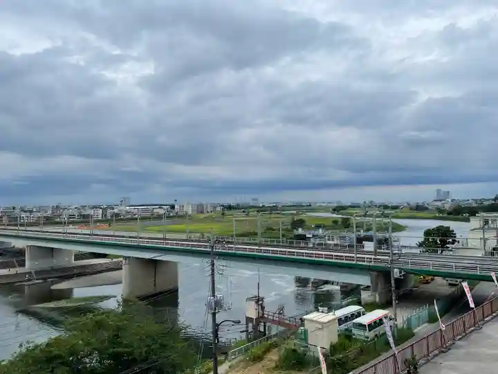 多摩川浅間神社の景色